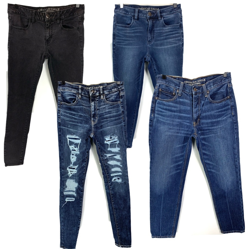 Lot of 4 A&E jeans jegging / hi-rise. Size 6